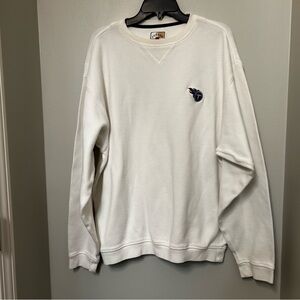 Cutter & Buck white crewneck sweatshirt with a Tennessee Titans logo NFL XL